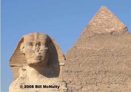 Sphinx and Osiris Pyramid